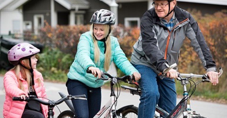 Ökad cykelhjälmsanvändning gäller inte i Västerbotten